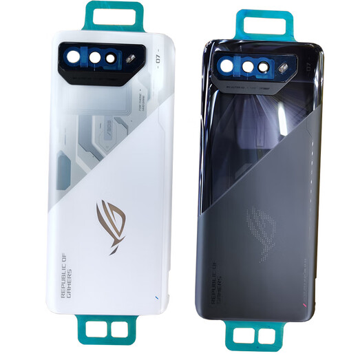 Xushansi is suitable for ASUS ROG7 back cover glass, ROG gaming phone 7 back cover, mobile phone exterior ROG7 back cover shadow black