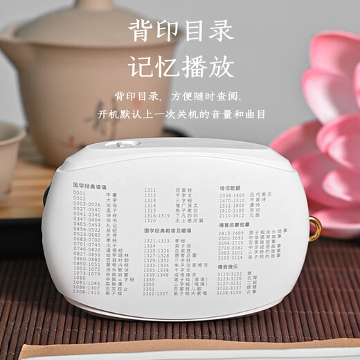 善愿912迷你小型播放机插卡充电播放器放歌机音乐机高清音质音箱 数字显示屏（1396首含16G卡）