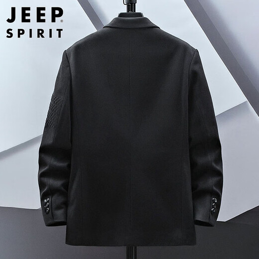 JEEP SPIRIT Jeep casual suit men's autumn and winter trendy brand handsome simple jacket loose suit jacket gray XL