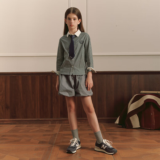 E LAND KIDS children's clothing girls' shirt EKYSE4T26D green 150