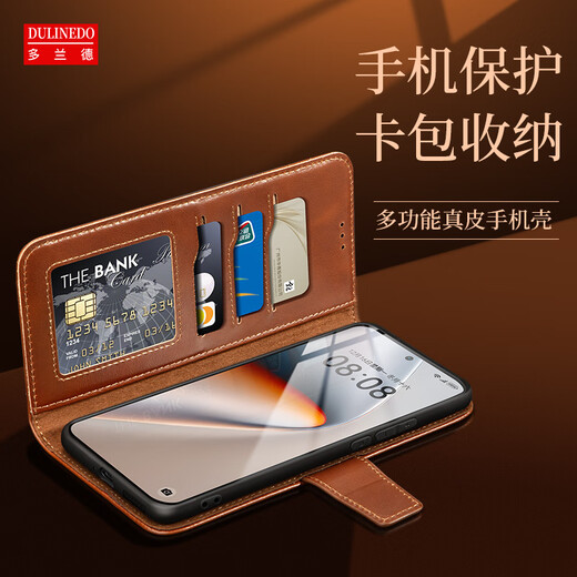 Dorande Honor GTPRO Leather Business Phone Case Honor GT Flip Carte Protective Case Lens Full-Pack Anti-Fall with Pliage Movie Viewing Stand Cuir Case Honor GT Pro Leather Red