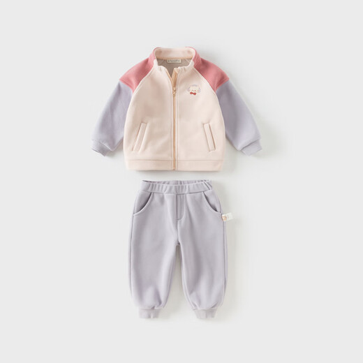 David Bella girls anti-static trousers suit autumn boys polar fleece jacket two-piece set