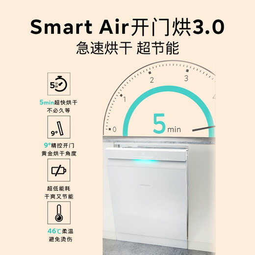 SIEMENS Ultra Clean Magic Box 3.0 dishwasher, dual-purpose, 17+3 sets for home use, large capacity, intelligent door-opening drying, super five-star disinfection, 240-hour antibacterial storage, rapid drying SN23EW88KC