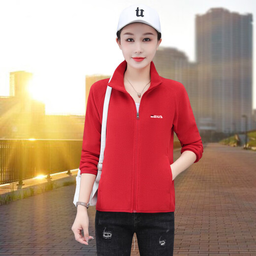 Tianlai City TLZC OU Vlecee Sweatshirt für Frauen Neu 2023 Herbst- und Wintermodentrendy Fleece Jacke auf Bean Green 5xl