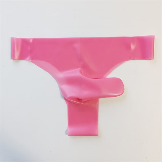 Universal rubber men's and women's menstrual pants T-pants rubber bullet separation seamless latex leather underwear JJ belt cover for men yellow 65-75 cm waist M