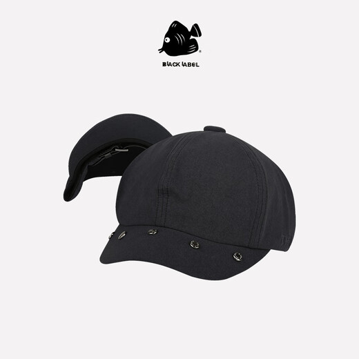 SWOF CARE black label simple and versatile black hat elegant temperament women's winter newsboy hat Black/black one size fits all recommended head circumference 56-60cm