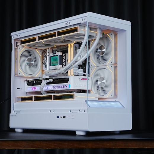 ASUS family bucket 14700KF/U7 265KF host RTX5070Ti graphics card RO Ji/Fubuki custom ROG Helios graphics card game assembly computer host DIY assembly machine Star version丨14700KF+RTX5060Ti