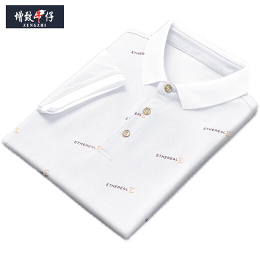 Zengzhi 2025 NUEVA SUMER SUMMERA Camiseta de manga corta Camiseta de moda de moda casual Polo de collar masculina Hielo de miel de manteos QY679 L