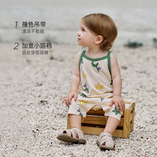 Babylove Baby Mobsuit Starts Simts Summer Fino Pure Algody Ropa de bebé para hombres y mujeres saliendo linda escalada corta ropa de verano