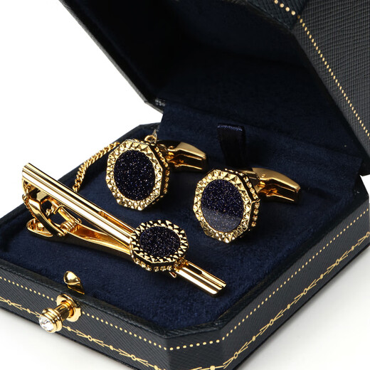 NOSSKISS creative gift sunflower cufflinks for men, simple fashion, light luxury, customized high-end French lining birthday gift gift, golden sunflower cufflinks-gift box