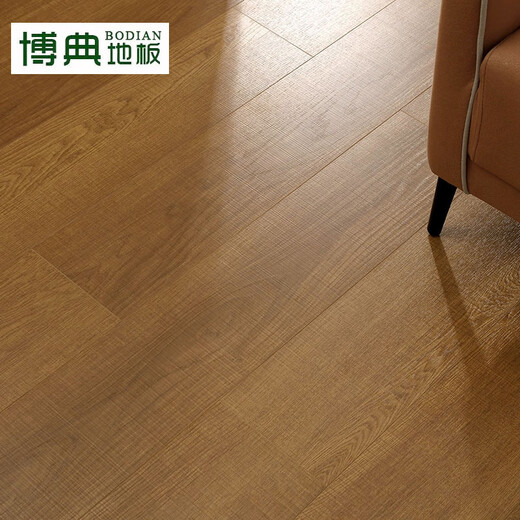 BODIAN ENF-grade environmentally friendly new three-layer solid wood composite floor, household ground heater wear-resistant solid wood three-layer wood floor BD autumn dew T3 15MM thick