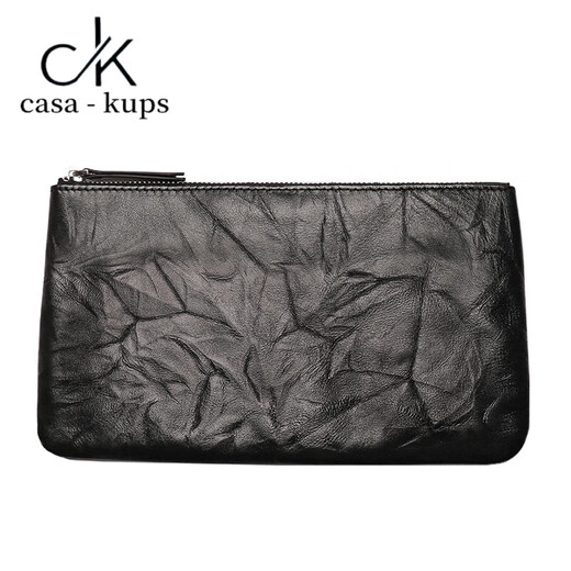 Casa-Kupsck Leder Brieftasche Damen 2025 Neues einteiliges dünnes langes Geldbeutelbeutel Männer große Banknote Bargeldspeicher Änderung handkennzeichnender Schwarz-Can-Hold 200 Big Banknotes