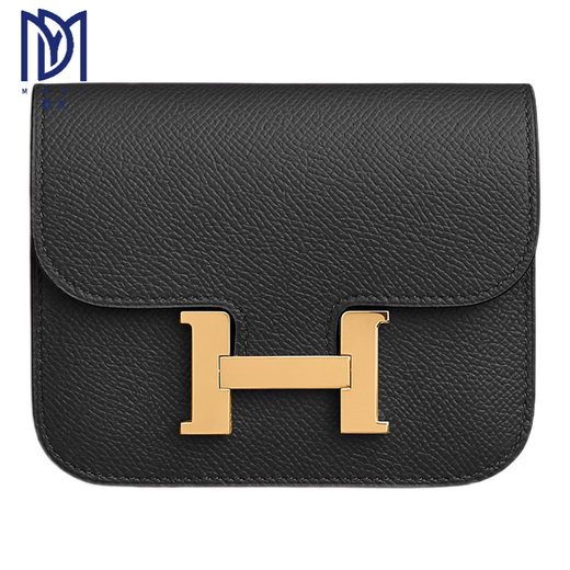 Hermes (HERMES) women's new Kangkang H buckle waist bag coin purse wallet calfskin clutch classic style 1