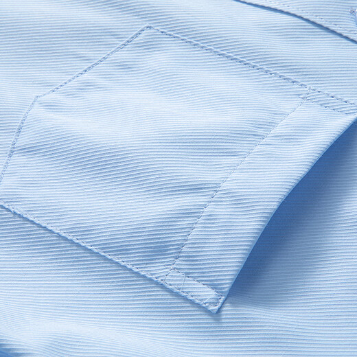 Woodpecker (TUCANO) shirt men's summer short-sleeved shirt business casual solid color versatile comfortable top men's light blue 3XL