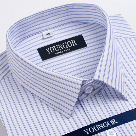 PDG Store phare officiel Yageo Businet à manches courtes pour hommes Coton décontracté Coton Free Ironing Professional Suit d'âge moyen et âgé anti-Anti-DP haut de gamme # 6621 S 165 / 84A Taille 38 Hauteur 160-16