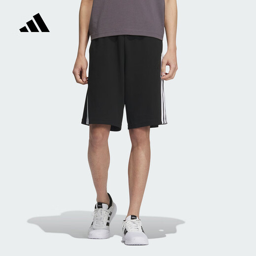 阿迪达斯 （adidas）2025夏季新款男针织短裤运动休闲下装五分裤KC3897官方旗舰 KC3897 XS