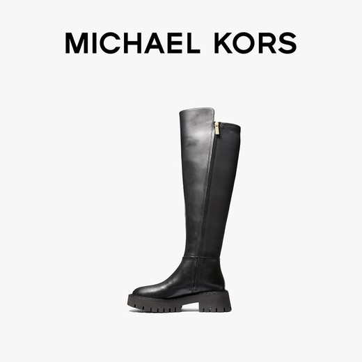 MICHAEL KORS MK Asher women's knee-high boots knight boots black 001 widened version 39 8