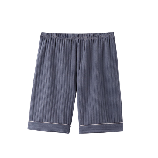 Pantalon de pyjama pour hommes Pantalon d'été à cinq points pour l'été Coton décontracté Color solide Couleur jeunesse Pantalon à domicile Shorts grandes taille