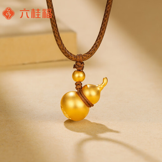 Liuguifu Jewelry Gold Pendant Fortune and Fortune 5D Hard Pure Gold Pendant Necklace Pendant FD0600652 1g