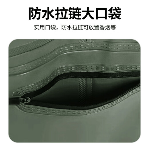 Sheng waterproof waders, waders, rain pants with rain boots, waterproof clothes, half body and full body one-piece for fishing, labor protection leather pants