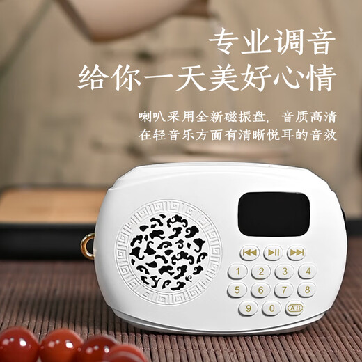 善愿912迷你小型播放机插卡充电播放器放歌机音乐机高清音质音箱 数字显示屏（1396首含16G卡）