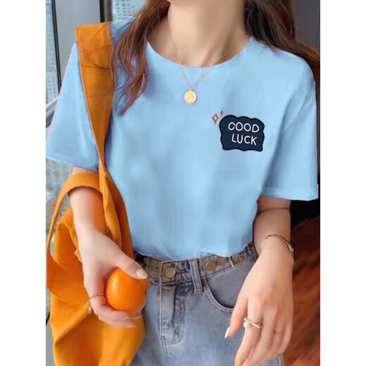 以纯A21小众短袖T恤女2023年新款日系感白色上衣服宽松女装港味chic 1278【仙人掌】白色 M
