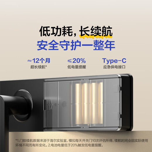 Leader Haier serrures de porte maison serrure de porte intelligente serrure de mot de passe d'empreinte digitale serrure de porte antivol serrure électronique Installation de paquet E200