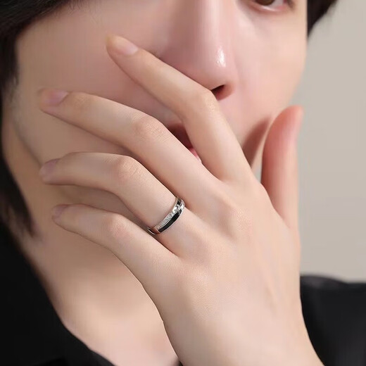 Yechi ring men's trendy brand ins cool style niche design adjustable index finger ring men's versatile tail ring knight ring - opening adjustable