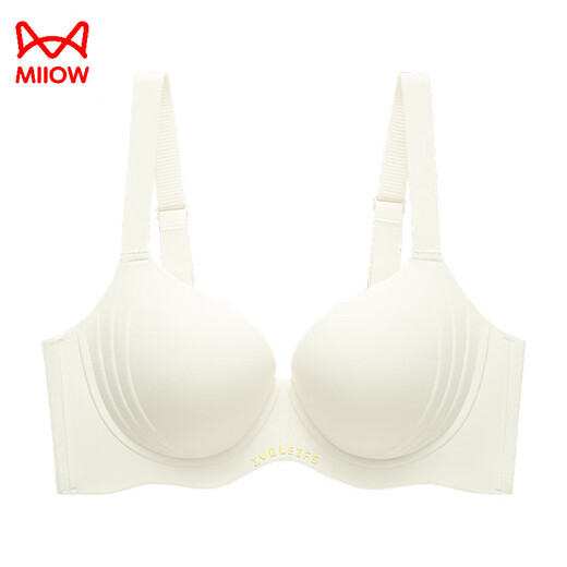 
Cat man traceless underwear women's soft support small breasts gathering to show large breasts and prevent sagging sexy bra 2025 new bra Pink 75D 34E
