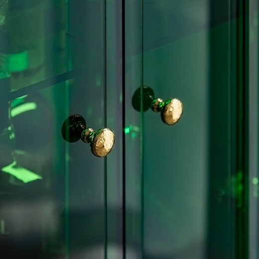 Gray square storage cabinet side cabinet He Sui's same style Acrylic storage cabinet wine cabinet multi-functional storage cabinet living room home side cabinet - sapphire green 500*380*930 He Sui's same style