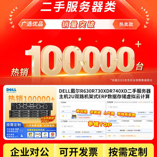 DELL戴尔R730XD R540 R740二手服务器主机1U2U双路机架式ERP数据存储虚拟云计算 95新 - R640 - (套餐二) 95成新