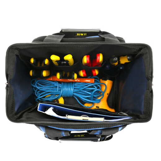 FASITE Backpack Tool Bag Backpack Thickened Wear-Resistant Multi-Function Waterproof Canvas Repair Electrician's Special Bag Upgraded Model