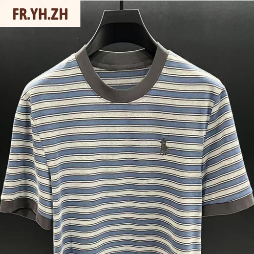 Fr.yh.zhlomy Victor Station européenne Top Luxury Summer Nouveau T-shirt NZN1396 Stripe XL [130-150]