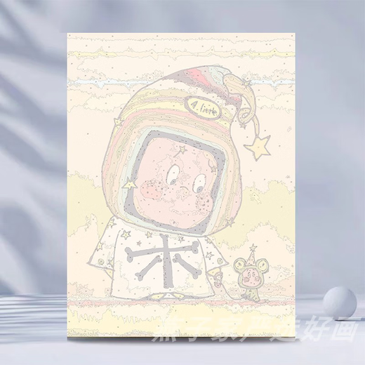 咏幻人数字油画填色心理减压油彩画 YG4882樱桃哭娃都是现货配好颜料画笔 30x40cm（高清画布不伤眼，越大越好画） 实木内框+黑/金/原木色外框默认发黑色有外框更好看