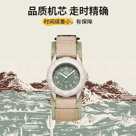 Dickies Girls Watch Students Junior High School Students Mute Children's Quartz Watch Birthday Gift CL-694 Green