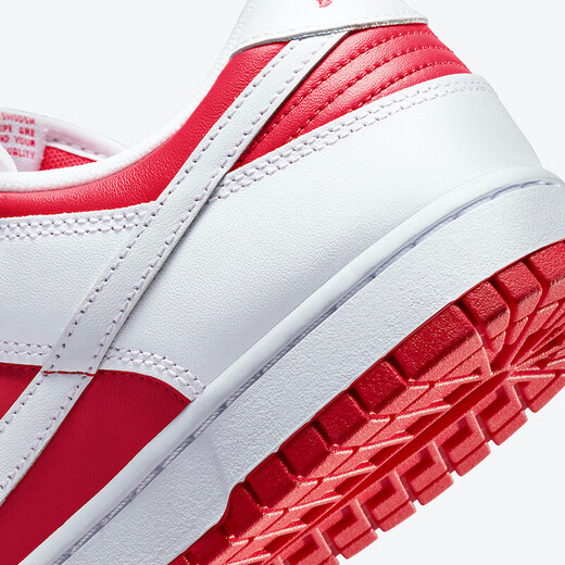 Nike (Nike) [trendy] Herrenschuhe Dunk Low Retro Low Top Reversing White und Rot-Slip, Wear-Resistant Lightweight Casual Board Schuhe DD1391-600 40