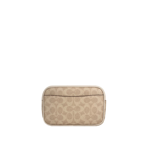 Coach (Coach) Frauenbag Luxus Presbyop Mini Leder One-Shoulder Crossbody Kamera Bag Khaki Farbe mit schwarzem C9926imcbi