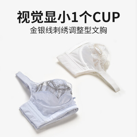 
mybodyMYBODY Angel Tears Underwear Women's French Sexy Lace Embroidered Small Breast Bra Bra Champagne Gold 75C
