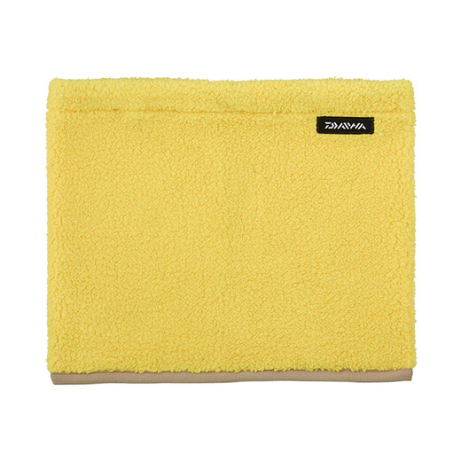 DAIWA Autumn and Winter DA-9623W Polar Fleece Warm Scarf, Cold-proof Fishing Neck Cover, Light Yellow, One Size