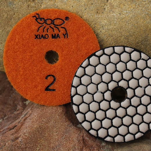 Chuxin Little Ant Dry Polishing Tablet Marble Stone Polishing Tablet Angle Grinder Saw Blade Dry Polishing Tablet Sticking Disk Grinding Ceramic Tile Grinding Tablet Diameter 100/1# 10 Pieces Packed with Sticking Disk