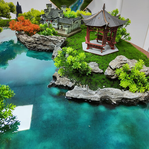 Dongluyu Hotel Hotel Dining Table Flower Vase Bonsai Round Table Turntable Decoration Crafts Garden Design Decoration 60 Ziyun Villa