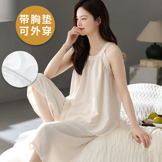 
Langsha knitted cotton brass pajamas for women for summer suspenders shorts cropped pants Korean style home clothes can be worn on the outside thin suit with chest pad suspenders cropped pants set: ZW-387 M