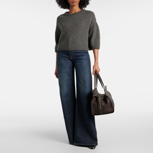 
KHAITE Sabina cashmere sweater P01046176 Grey XS CN 160/84