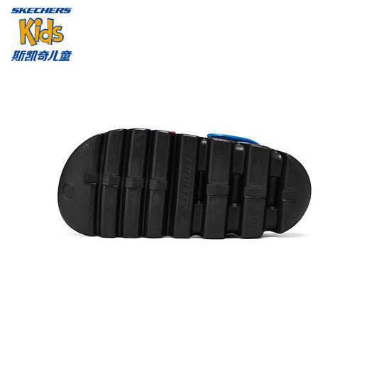 Skecher 2024 summer new style shopping mall same style as children's one-foot kicking hole shoes for boys' beach shoes black/multi-color/BKMT 28.5