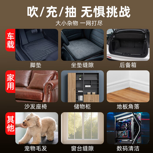 蔓格羽暴力涡轮风扇58万转无刷电机高速涡轮吹风机手持吹风枪锂电暴风机 58万转暴力风扇金属黑【9900mah 0mAh