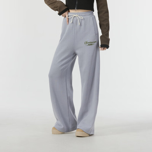 PUMA (PUMA) SUIT COTTON FEMMES TRITÉES SPORTS SPORTS SPART ROUND Sweat-shirt Pullor Trends pantalon droit des pantalons décontractés 626036-63 + 626045-63 M