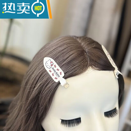 Tongrubi Hairpin Clip Decoration Internet célébrité la plus chaude HELLOKITTY Décoration automne et hiver brun léopard imprime BB Clip Girl Girl Hairpin 12187 Léopard Imprimer sans épingle à cheveux Markless