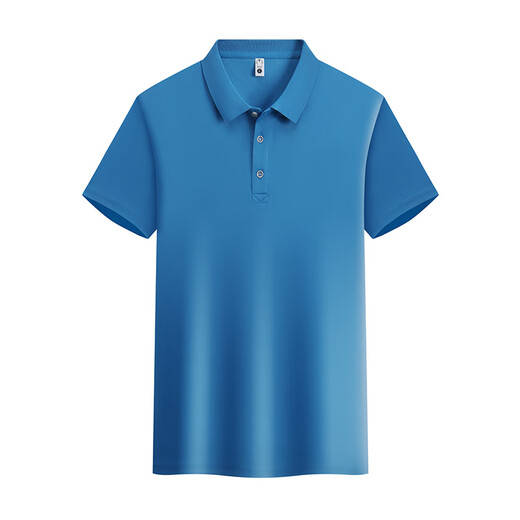 ZGQOPolo shirt men's and women's short-sleeved summer thin business casual ice silk lapel half-sleeved polo shirt top can be customized 677 bean green S recommended 85Jin Jin equals 0.5kg -100Jin Jin equals 0.5kg