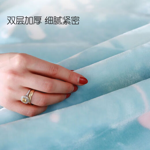 Crown Children's Blanket Baby Blanket Small Quilt Baby Cover Blanket Windproof Blanket Children's Cloud Blanket Double Layer Thickened Autumn and Winter Blanket Lullaby 110cmX140cm Double Layer Cloud Blanket