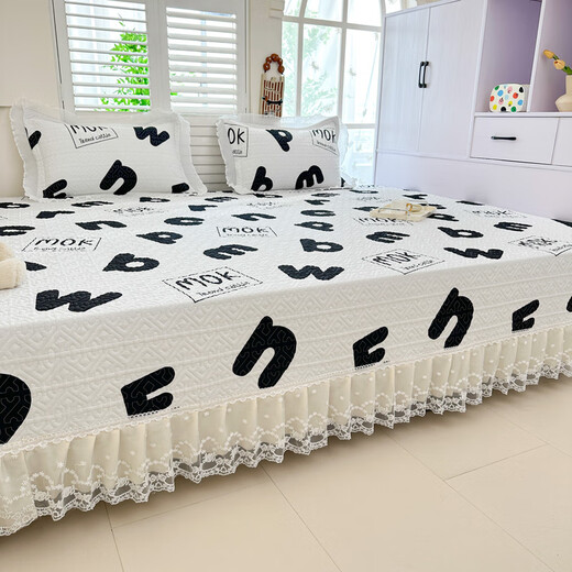 Yalu Cotton Tatami Spezialbettbedeckung für vier Jahreszeiten Universal Kang Cover reine Baumwolle ländlich groß Kang Single Anti-Slip Earth Kang-Abdeckung kann k693 (2 Meter + SAG 40 cm)*3,6 Meter angepasst werden